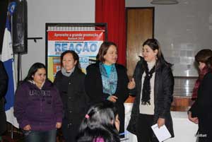Na foto estão seis mulheres, delegadas eleitas que representarão São Luiz Gonzaga na conferencia estadual.